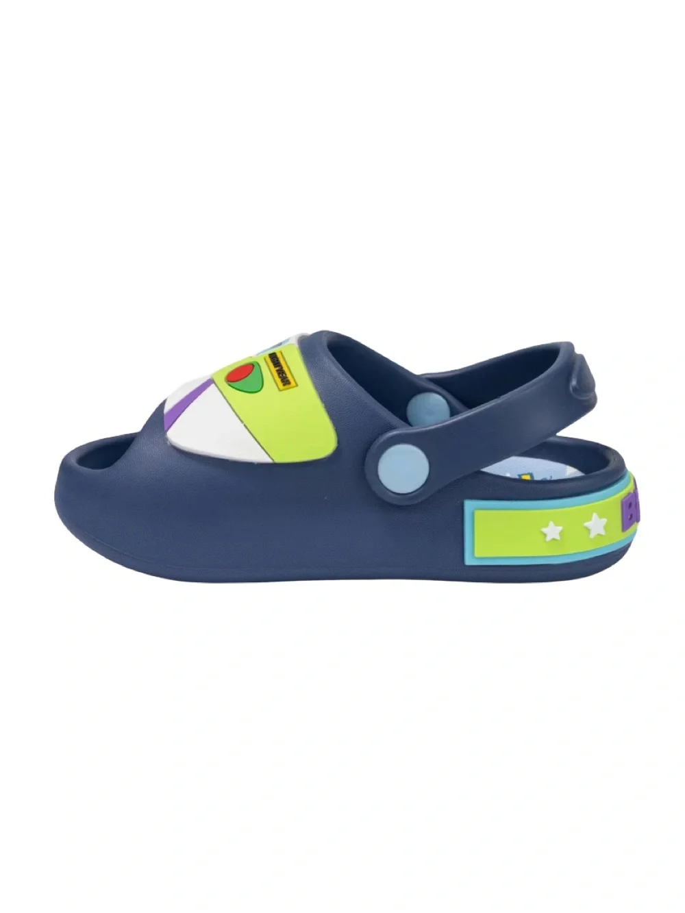 Toy Story Toddler Boys' Cosplay Comfort Slides - Navy Blue Size 12